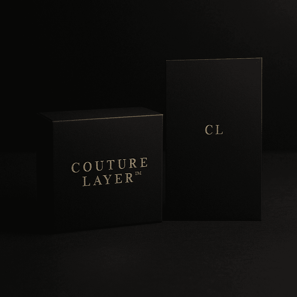 Couture Layer box and pouch presentation for aesthetic surgery
